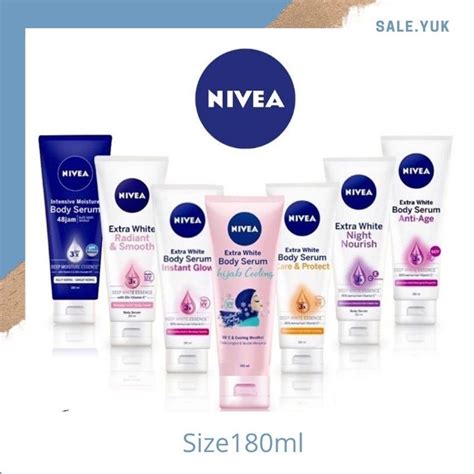 Jual Nivea Extra White Body Serum 180ml Night Nourish Radiant Smooth