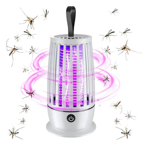 Novo Choque El Trico Mosquito Assassino L Mpada Usb Fly Trap