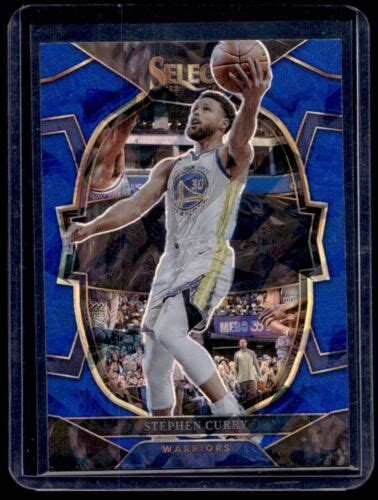 2022 Panini Select Stephen Curry Blue Cracked Ice Prizm Concourse 27