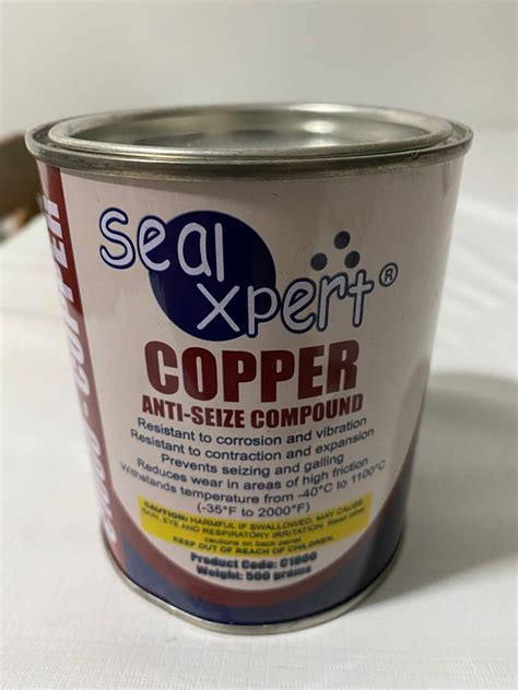 Sealxpert Copper Anti Seize Compound C1000 500g Sports Equipment Bicycles And Parts Parts