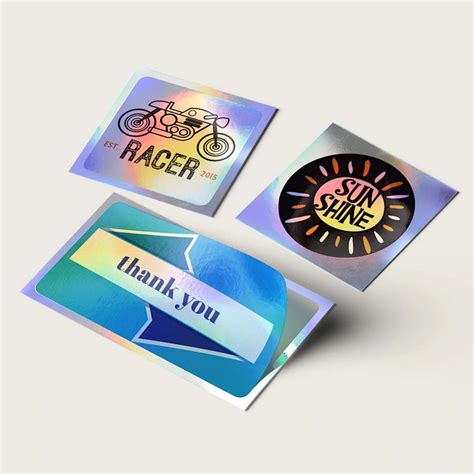 Order Custom Holographic Stickers | ZEE Custom Boxes