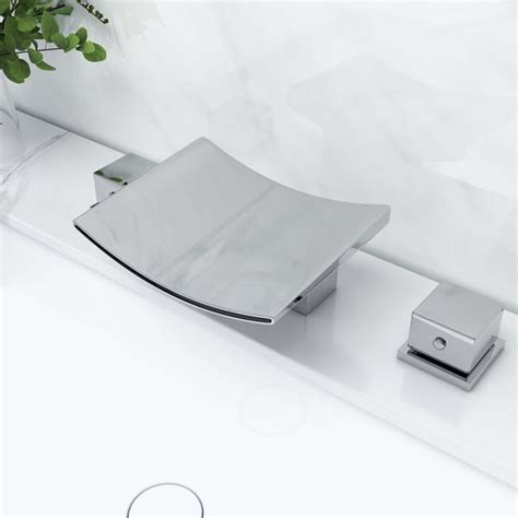 Free Shipping On Grop Contemporary Double Handle Waterfall Widespread