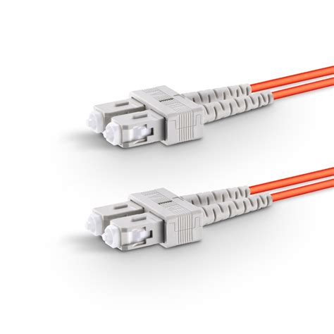 Om Lc Lc Multimode Fiber Optic Patch Cable Duplex Orange Fs