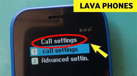 Call Settings In Lava Keypad Phone Like Lava Hero 600 A1 Gem A9