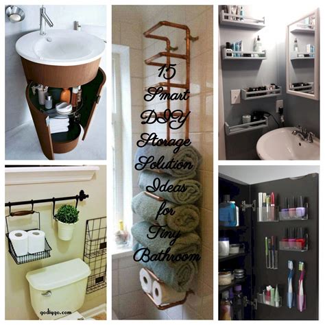 15 Smart Diy Storage Solution Ideas For Tiny Bathroom Godiygo