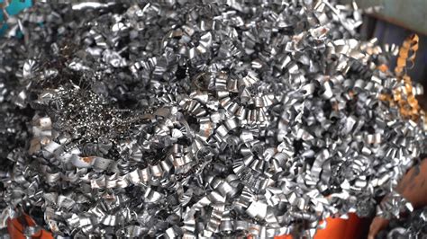 Steel Scrap Materials Recycling Aluminum Chip Waste After Machining