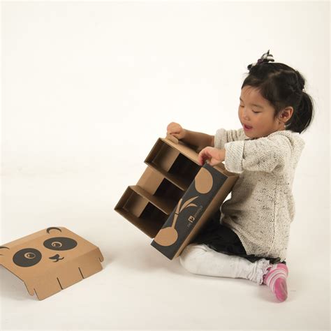 Diy Cardboard Panda Stool For Kids Children Furniture Tradekorea