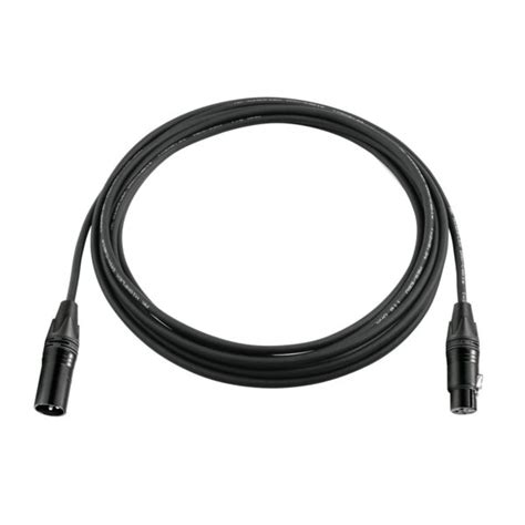 Psso Dmx Cable Xlr 3pin 10m Bk Neutrik Black Connectors Su