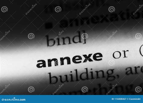 Annexe stock image. Image of text, closeup, info, paper - 114408467