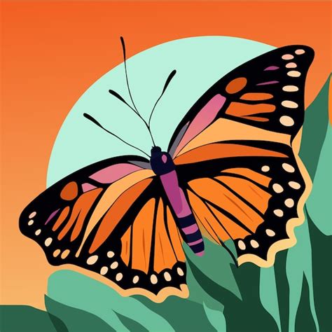 Premium Vector Monarch Butterfly Wing Pattern Versatile Inspiration