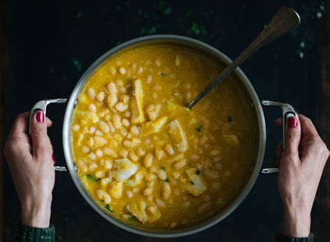 Alubias Blancas Con Bacalao