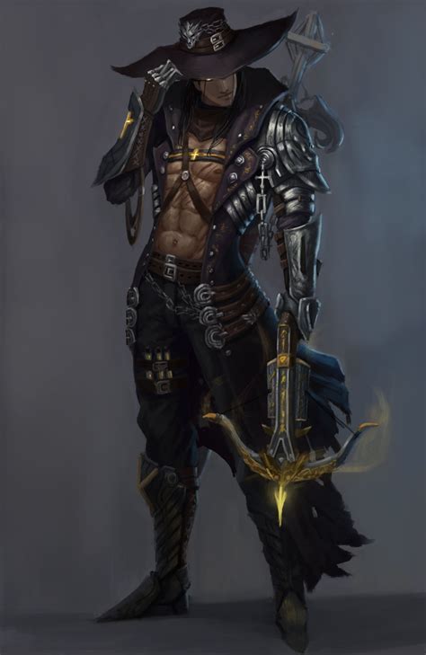 Demon Hunter Qiyu Lin Concept Art Characters Dnd Characters