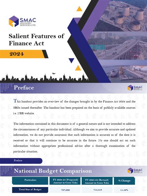 salientfeaturesoffinanceactsmac  taxes expense