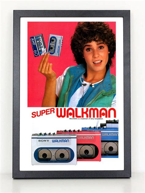 80s Walkman Poster Etsy