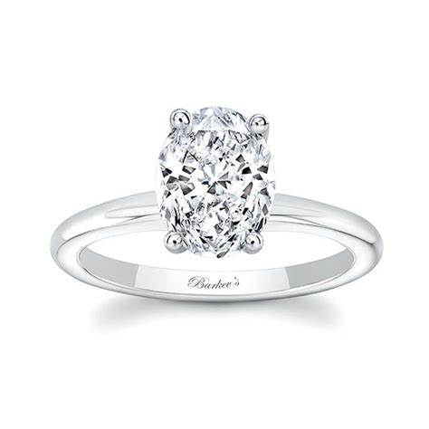 2 Carat Oval Solitaire Moissanite Ring| Barkev's