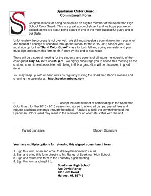 Commitment Contract Template