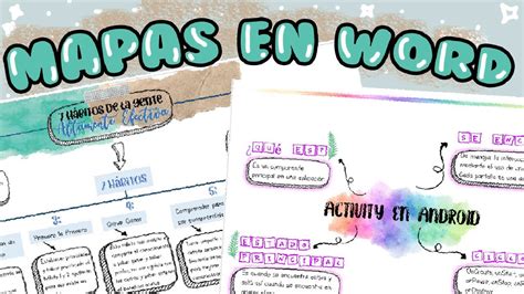 💻mapas Mentales Y Conceptuales En Word Parte 2 Youtube