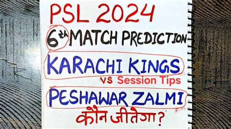 Karachi Vs Peshawar Prediction Karachi Vs Peshawar Prediction Today