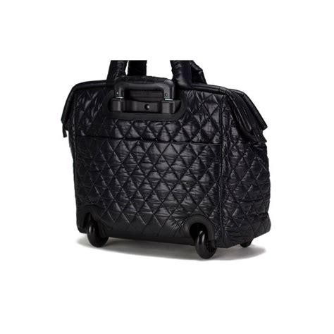 Chanel Coco Cocoon Quilted Case Trolley Black Luggage At 1stdibs