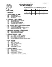 H Acid Base Equilibria Lecture Notes Pdf Jc Victoria