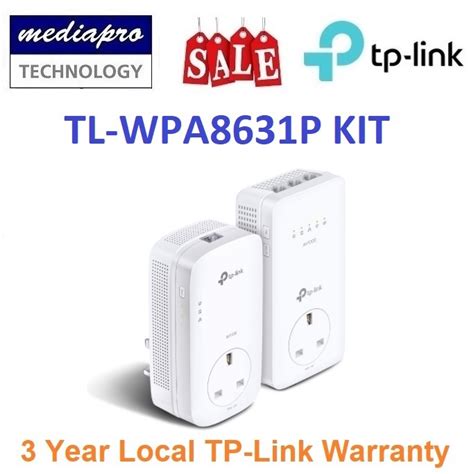 Tp Link Tl Wpa P Kit Av Gigabit Passthrough Powerline Ac Wi Fi