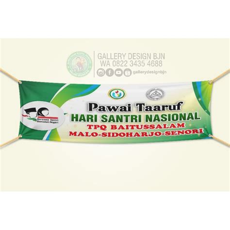 Jual BANNER PAWAI TAARUF BANNER HARI SANTRI NASIONAL BANNER TPQ