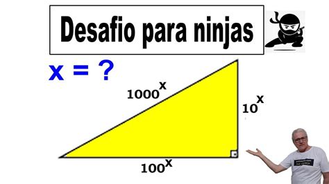 GRINGS EQUAÇÃO EXPONENCIAL NO TRIÂNGULO RETÂNGULO DESAFIO NINJA