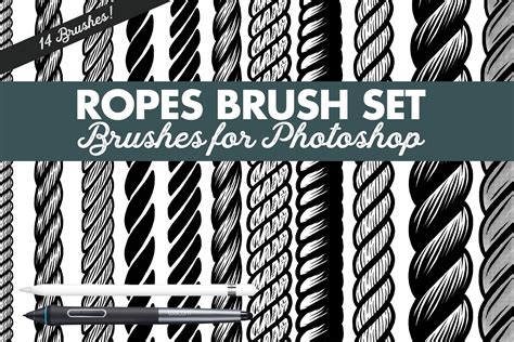 Ropes Photoshop Brushes Brushes ~ Creative Market