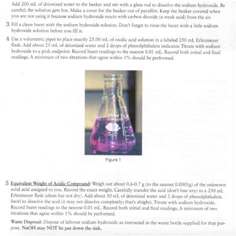 Solved 1 Calculate The Molarity Of The Oxalic Acid Solution