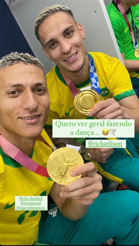 Richarlison Antony Tokyo Olympics Gold Medal Jogadores Sele O