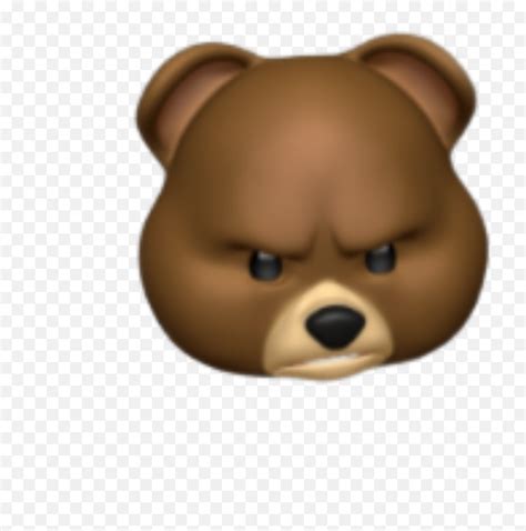 Emoji Bear Sticker Angry Bear Emojibear Face Emoji Free