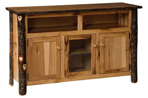 Amish Rustic TV Cabinet with 2 Doors