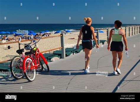 Sunny Day On New Jersey Boardwalk Hi Res Stock Photography And Images