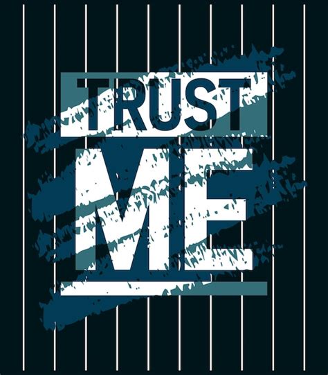 Premium Vector Trust Me Motivational Stroke Typepace Design Slogan