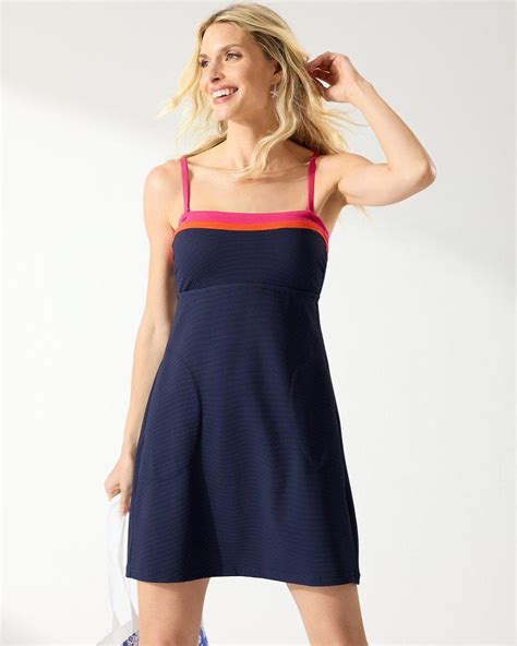 Tommy Bahama Island Cays Colorblock Bandeau Spa Dress In Blue Lyst