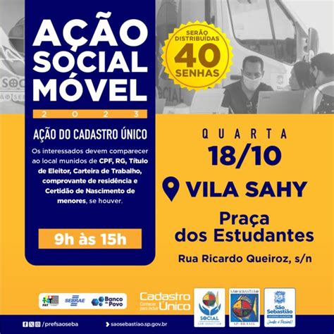 A O Social M Vel Retorna Vila Sahy Nesta Quarta Feira Rota