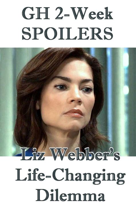 General Hospital Two Week Spoilers Liz Webber Faces A Life Changing