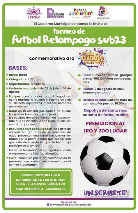 Torneo Relámpago sub23 H Ayuntamiento Atenco