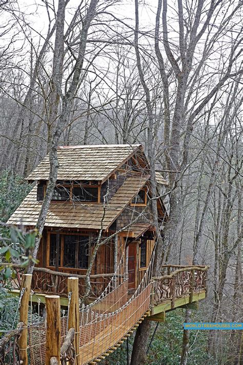 WNC treehouse builder: Siding art to mimic bark - World Treehouses of ...