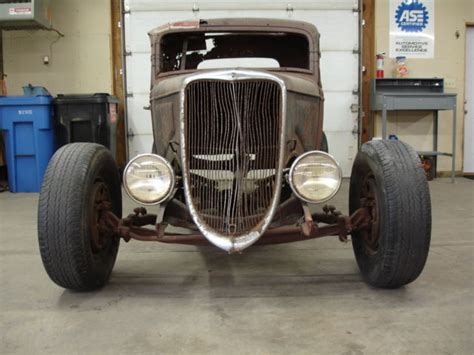 1933 1934 Ford Steel Henry 5 Window Coupe Project Hot Rod Rat Rod Barn