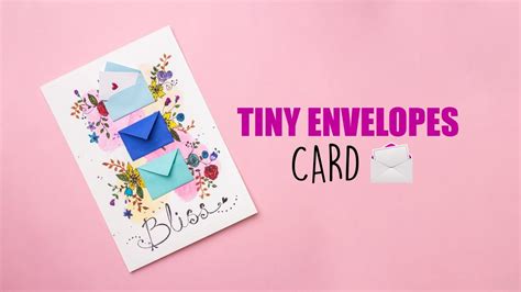 Tiny Envelopes Card Handmade Card Mini Envelopes Youtube