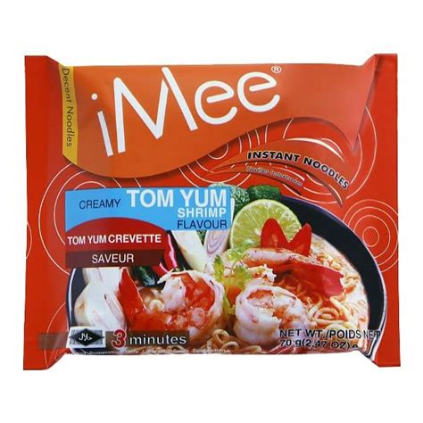 Imee / Лапша быстрого приготовления со вкусом супа Том Ям с креветками ...