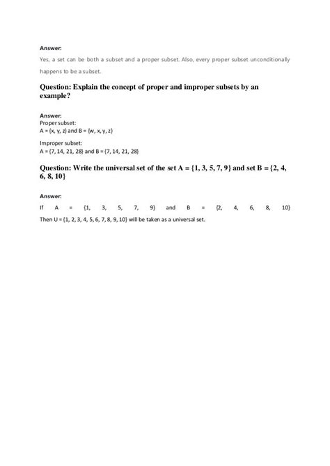 Subsets Definition Types Properties And Example Questions Pdf