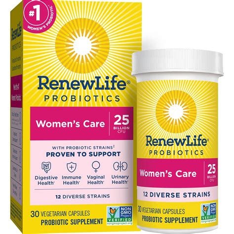 Renew Life Probiotics For Women Billion Cfu Guaranteed Probiotic