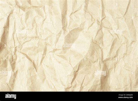 Light Brown Crumpled Kraft Paper Texture Background Stock Photo Alamy