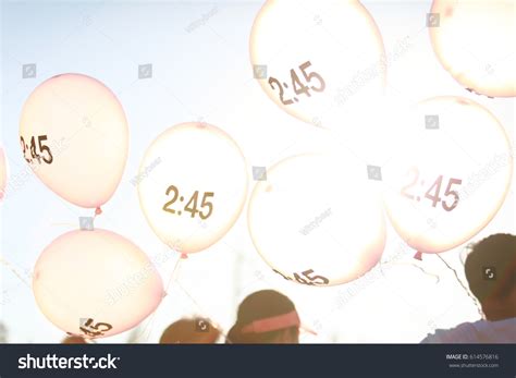 Balloon Symbol Marathon Running Pacer Stock Photo 614576816 Shutterstock