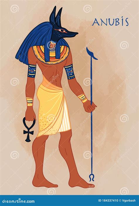 Anubis. in Ancient Egyptian, God of Death, Mummification, Embalming ...