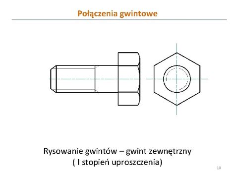 Grafika Inynierska I Wykad Poczenia Rozczne Gwintowe