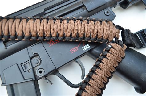 Tactical 550 Paracord Rifle Gun Sling Single Point Quick Detach Dark Earth Tacos Y Mas