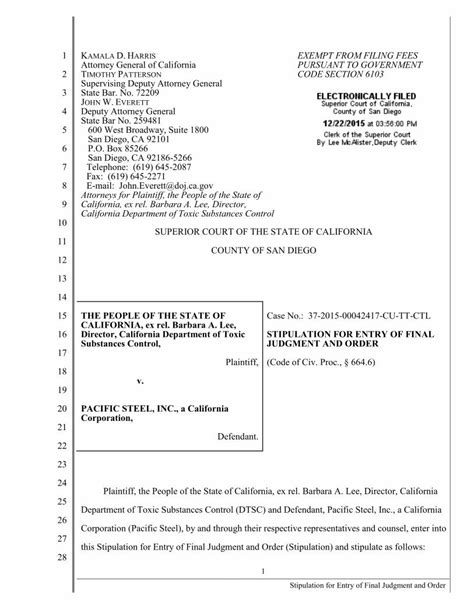 PDF PSI Stipulation For Entry Of Final Judgment And Order DOKUMEN